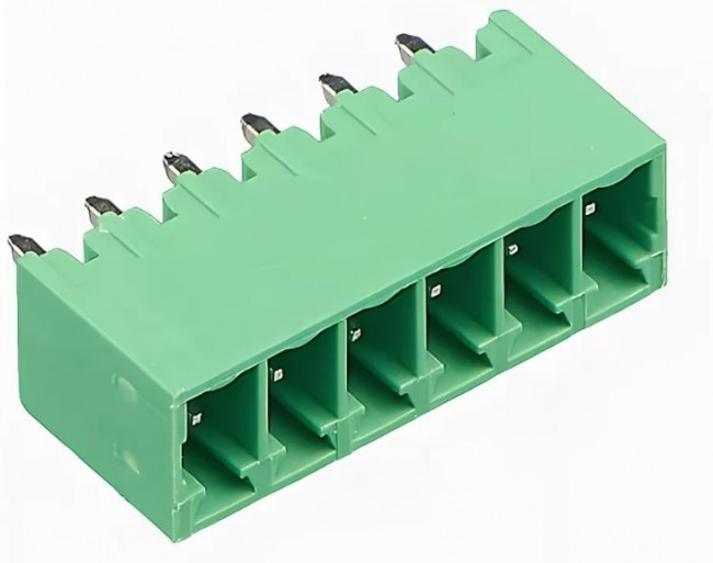 15EDGVC-3.5-06P-14-00AH, Разъемный клеммный блок на плату, 6 контактов: Серия 15EDGVC-3.5