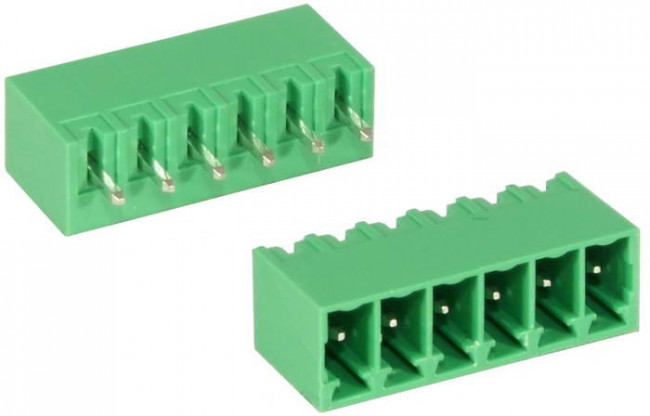 15EDGVC-3.5-06P-14-00AH, Разъемный клеммный блок на плату, 6 контактов: Серия 15EDGVC-3.5
