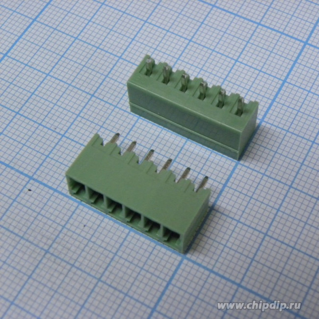 15EDGVC-3.5-06P-14-00AH, Разъемный клеммный блок на плату, 6 контактов: Серия 15EDGVC-3.5