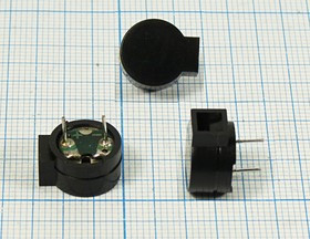 Излучатель звука магнитоэлектрический без генератора 12x 8m14мм, 1.5В, 7 Ом, 2.048 кГц; зм 12x 8m14\