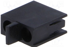 FIX-LED-305, Корпус LED, 3мм, полиамид, угловой, черный, UL94V-2, Кол-во диод: 2