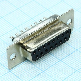 DS1033-15FBNSISS-CT, (DB-15F), гнездо 15 pin на кабель (пайка) DS1033-15FBNSISS-CT, (DB-15F), гнездо 15 pin на кабель (пайка)