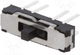 JS203011CQN, Переключатель: движковый, Пол: 2, DP3T, 0,3A/6ВDC, ON-ON, -40-85°C JS203011CQN, Переключатель: движковый, Пол: 2, DP3T, 0,3A/6ВDC, ON-ON, -40-85°C