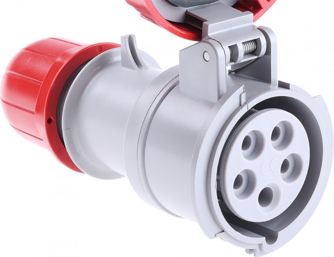 Разъем пром. силовой CEE кабельный, гнездо, 16A, 3P+N+E 6h, 346_415VAC 50/60Hz, IP66/IP67/IP69, серия OPTIMA