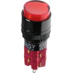 D16LAR1-2abGR, Кнопка с фиксацией / лампочка 250В/5А