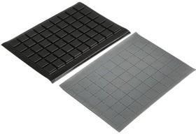 SJ5007, Tapered Square Anti Vibration Feet Natural Rubber +66A°C -34A°C