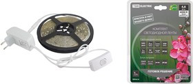Комплект светодиодной ленты SMD2835-60 LED/м-12 В-4,8 Вт/м-IP20-6000 К (5 м), 24 Вт TDM Комплект светодиодной ленты SMD2835-60 LED/м-12 В-4,8 Вт/м-IP20-6000 К (5 м), 24 Вт TDM