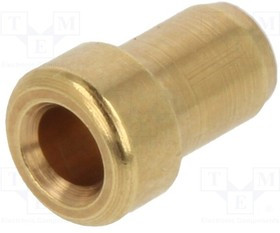 LB2-A, Гнездо; "банан" 2мм; позолота; неизолированный; 6мм; Мат-л: латунь