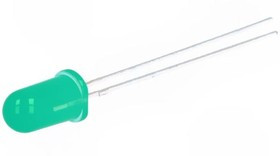 HLMP-3507, LED; 5mm; green; 4.7mcd; 60°; Front: convex; 2.1?2.7V