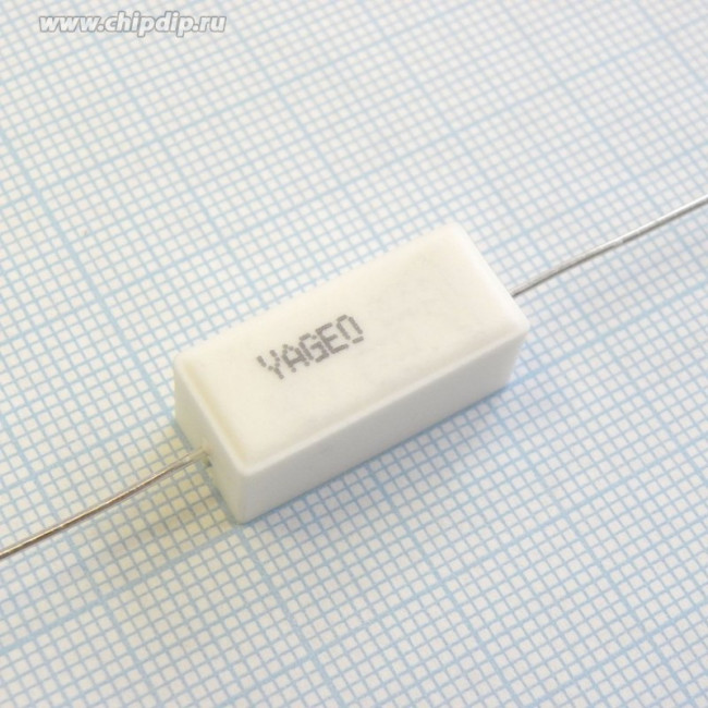 SQP 5 Вт 3.3 Ом, 5%, Резистор проволочный мощный (цементный) SQP 5 Вт 3.3 Ом, 5%, Резистор проволочный мощный (цементный)