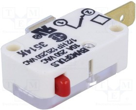 BVM3FULS, Микропереключатель SNAP ACTION, без рычага, SPST-NC, 10A/250ВAC BVM3FULS, Микропереключатель SNAP ACTION, без рычага, SPST-NC, 10A/250ВAC