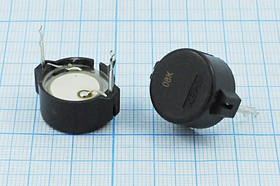 Излучатель звука пьезокерамический без генератора (1~30)В, SMD 18x7мм ,Резонанс 2.7кГц, зп 19x11m23\