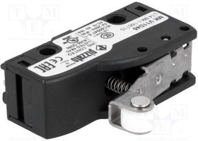MKV11D45, Микропереключатель SNAP ACTION, с рычагом (с роликом), SPDT
