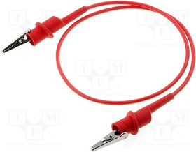 POM-6576-24-2, Измерительный провод, 10А, зажим "крокодил" / зажим "крокодил" POM-6576-24-2, Измерительный провод, 10А, зажим "крокодил" / зажим "крокодил"