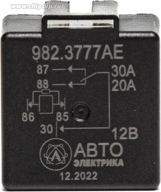 Реле 5-конт. переключающ. с кронш. и помехоподав. резист. 12В (AVTOELECTRICA)