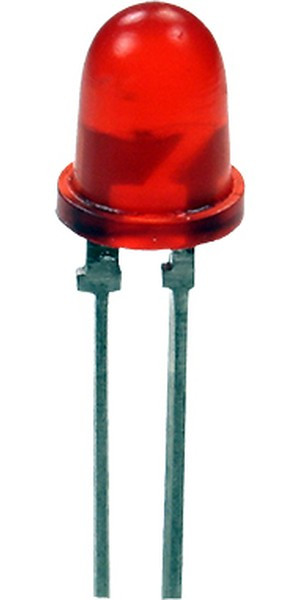 АЛ307БМ, Светодиод красный 50° d=5мм 0.9мКд 655нМ