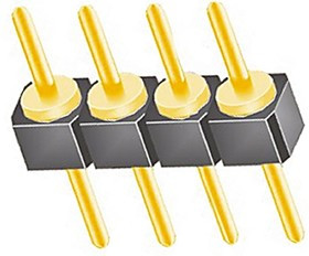 TS-104-G-A, Headers &amp; Wire Housings .100" Single Row Screw Machine Terminal Strip