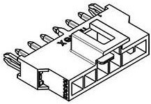 105311-1107, Headers &amp; Wire Housings NANOFIT HDR VT SGL FRK 7CKT TIN BLK