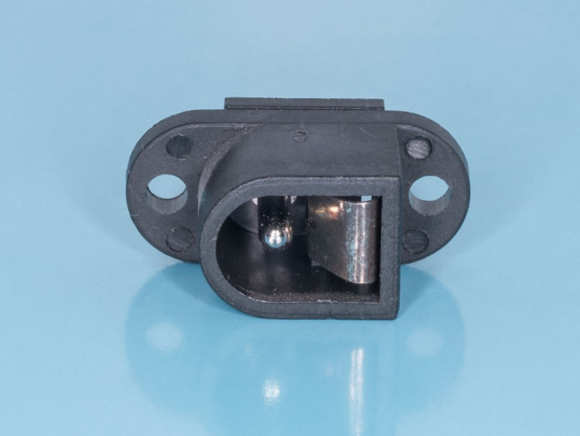 DJK-01A, Разъем питания штыревой 2,1мм, вилка на приборный блок, 2 винта