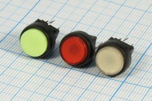Двухполюсная кнопка на плату с фиксацией и красной подсветкой DPDT, 2xon-off/off-on; №9801 R ПКн 12,5x13\ 30\ 0,01\ON-OFF\\ IL2Вкр\8C\PB6134 Двухполюсная кнопка на плату с фиксацией и красной подсветкой DPDT, 2xon-off/off-on; №9801 R ПКн 12,5x13\ 30\ 0,01\ON-OFF\\ IL2Вкр\8C\PB6134