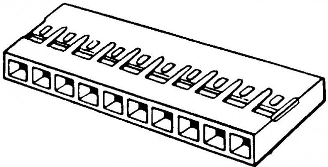 65039-025LF, Headers &amp; Wire Housings HSG .100" SGL ROW