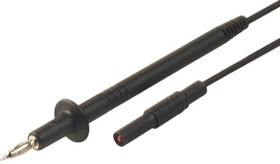 934259100, 4 mm lead With Spring Probe Male, 1000V ac/dc, 16A, 1m Lead Length