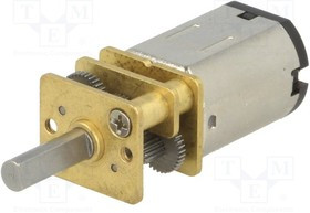 POLOLU-3078, Двигатель: DC, с редуктором, HPCB 6V, 6ВDC, 1,5А, Ось: D профиль