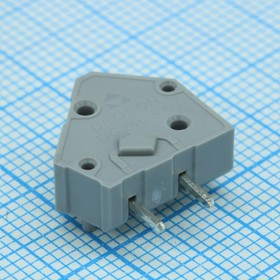 DG245-5.0-01P-11-08A(H), Нажимной безвинтовой клеммный блок на 1 контакт без концевой крышки. Зажим типа зажимная клеть. Серия DG245-5.0