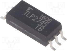 TLP2745-E-T, Оптрон, SMD, Каналы 1, Вых с триггером Шмидта, 5кВ, 10Мбит/с, SO6L