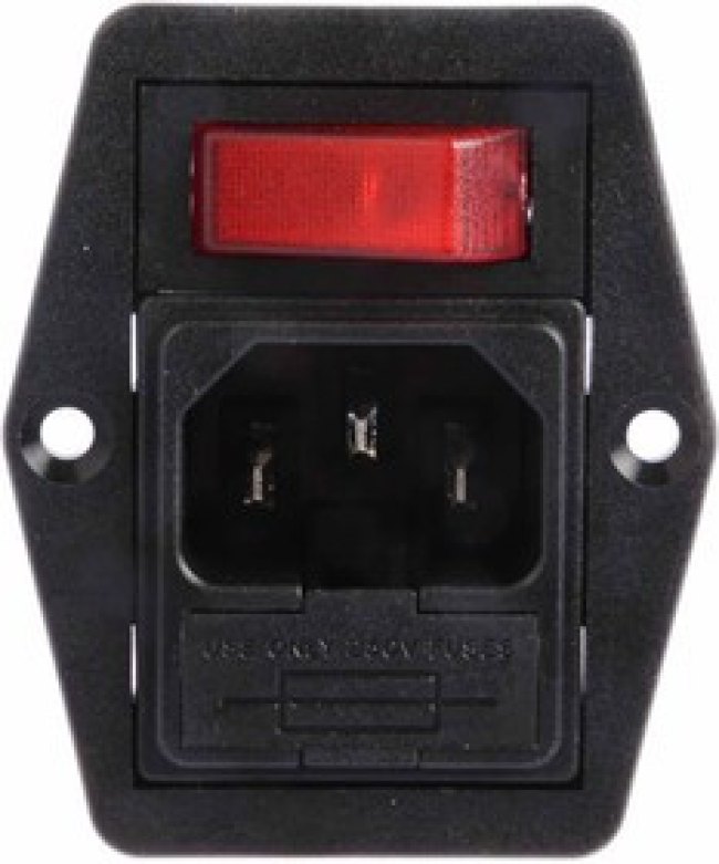 BVB01/Z0000/02, C14 Panel Mount IEC Connector Male, 10A, 250 V, Fuse Size 5 x 20mm BVB01/Z0000/02, C14 Panel Mount IEC Connector Male, 10A, 250 V, Fuse Size 5 x 20mm
