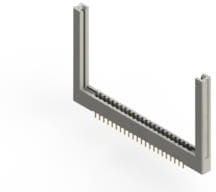 322-044-520-258, Standard Card Edge Connectors 44P Solder tail 5.08mm ROW SPACE