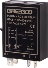 GDL51K-0544D, Реле твердотельное 1зам. 4-32VDC 5A