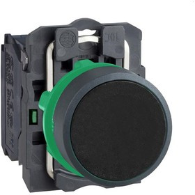 XB5AA21, Push-Button, Complete Momentary Function 1NO Panel Mount Black