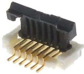 046298006000883+, FFC &amp; FPC Connectors 6P .9MM RA RCPT SMT AU PLATED