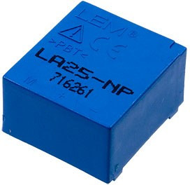 LA25-NP, датчик тока 5-6-8-12-25A 1...5:1000 -/+15В в плату, встроенная шина