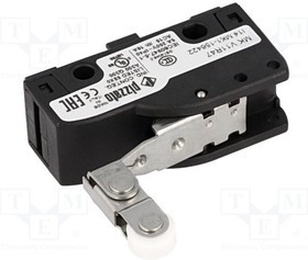 MKV11R47, Микропереключатель SNAP ACTION, с рычагом (с роликом), SPDT