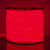 LS003 220V/ Лента светодиодная Гибкий неон 9.6W 144Led 2835 IP67 16mm круглый красный, 50 м