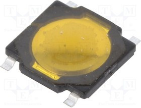 TVCM09BB, Микропереключатель TACT, Положения 2, 0,05A/12ВDC, SMT, OFF-(ON)