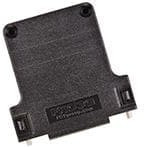 173111-0027, D-Sub Backshells 37P PLASTIC HOOD STRAIGHT CBL OUTLET