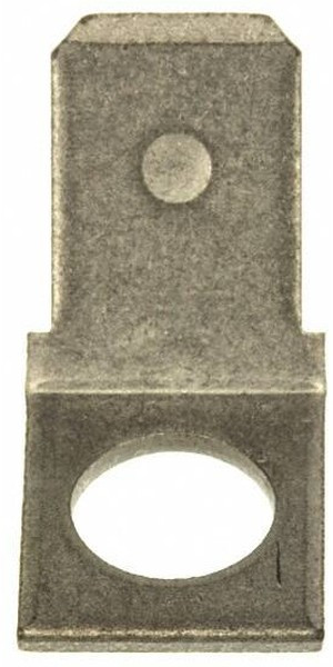 61499-1, FASTON .250 Uninsulated Male Spade Connector, PCB Tab, 6.35 x 0.81mm Tab Size