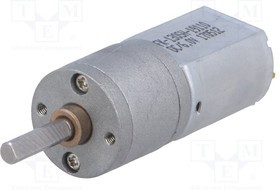 POLOLU-3711, Двигатель: DC, с редуктором, 6ВDC, 2,9А, Ось: D профиль, 30об./мин.