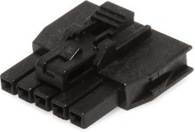 105307-1205, Headers & Wire Housings NanoFit TPA Recp Hsg Single Row 5Ckt Blk 105307-1205, Headers & Wire Housings NanoFit TPA Recp Hsg Single Row 5Ckt Blk