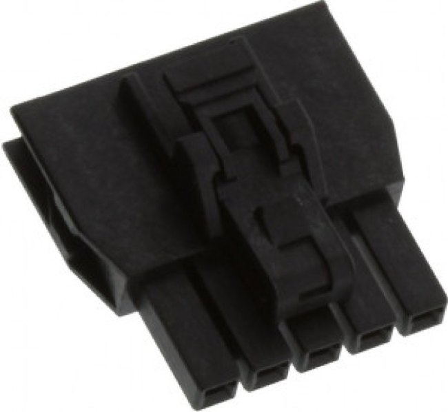 105307-1205, Headers & Wire Housings NanoFit TPA Recp Hsg Single Row 5Ckt Blk 105307-1205, Headers & Wire Housings NanoFit TPA Recp Hsg Single Row 5Ckt Blk