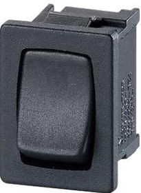 MP004406, Клавишный переключатель, SPDT, Без Подсветки, Панель, Черный