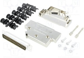 D45PK-M-37-DBP-K, Разъем D-Sub; PIN: 37; вилка; "папа"; пайка; на пр