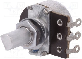 PR185-10K-A16-P5, Потенциометр: осевой, 10кОм, 200мВт, ±20%, 6мм, моно, углеродистый