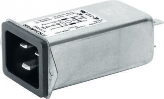 5130.0001, 16A, 250 V ac Panel Mount Filtered IEC Connector 5130.0001