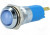 SWBU14422A, Индикат.лампа светодиод, вогнутый, синий, 12-14ВDC, 12-14ВAC