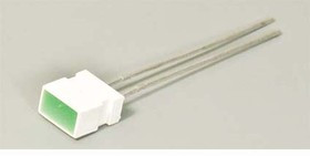 Светодиод 6 x 3,7x 7, зеленый, 5 мкд, угол 100, цвет линзы: зеленый матовый, L-1043GD