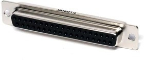K85X-CA-37S, D-Sub Standard Connectors D37 F SODR CUP FRMD